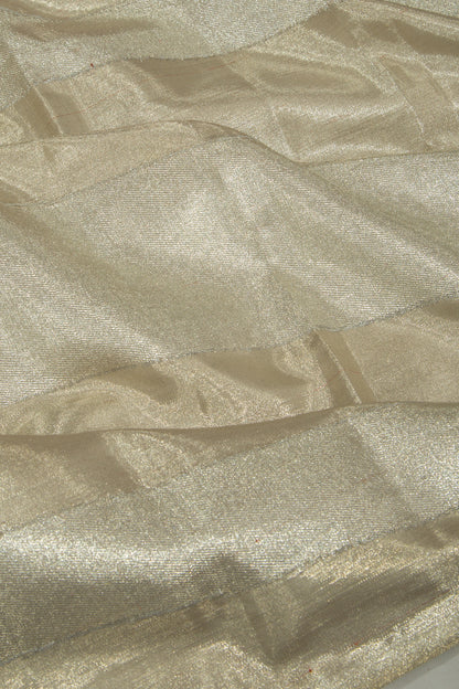 Kanchipuram Silk Tissue Silver Saree