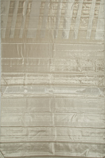 Kanchipuram Silk Tissue Silver Saree