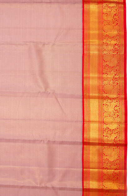 Kanchipuram Silk Brocade Lilac Saree