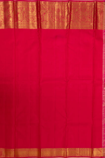 Kanchipuram Silk Brocade Red Saree