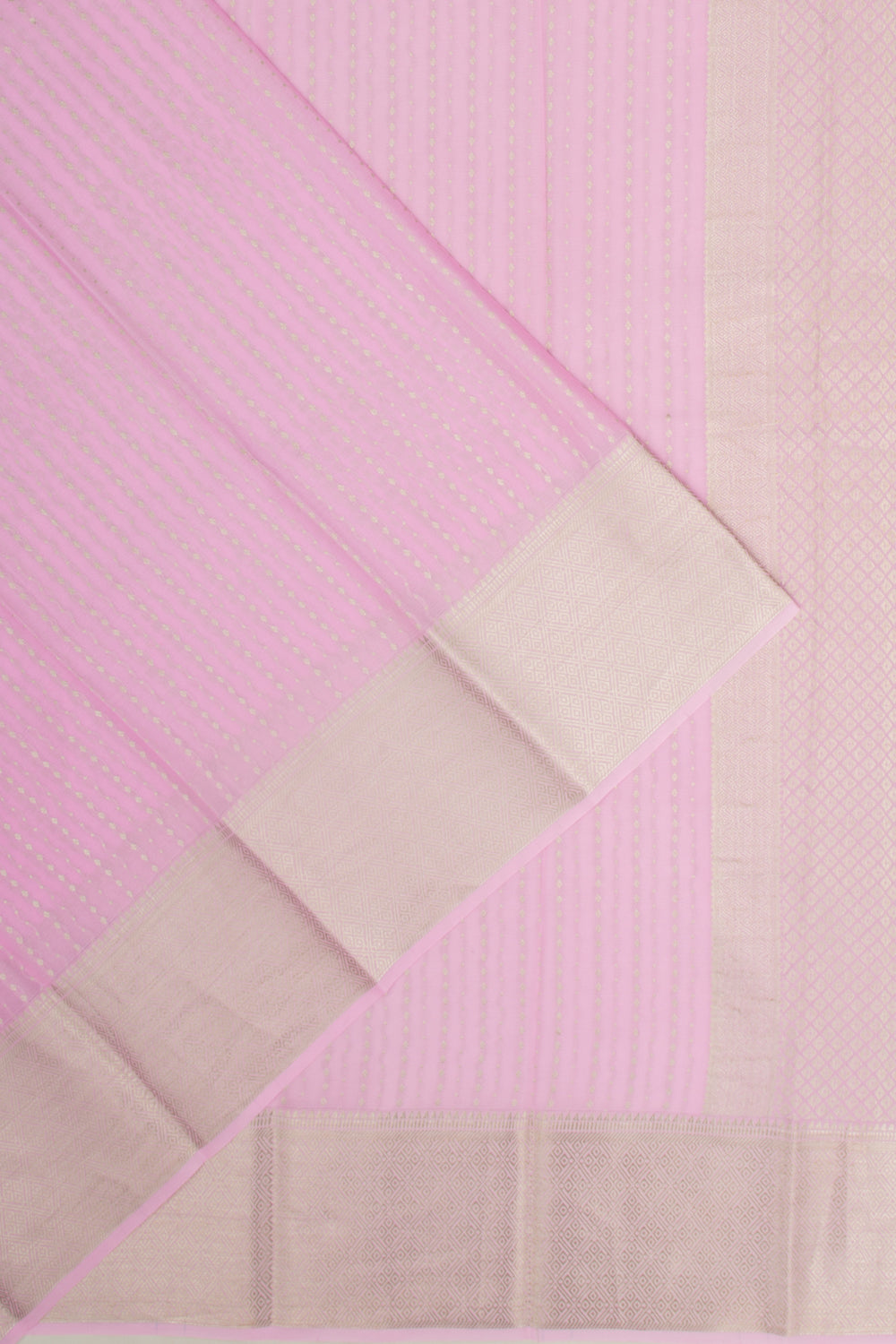 Binny Silk Brocade Baby Pink Saree