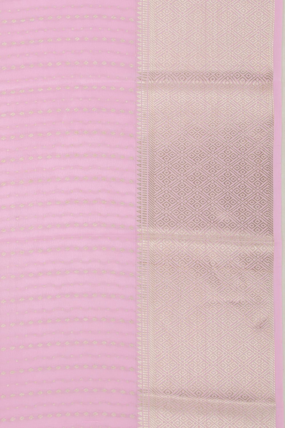Binny Silk Brocade Baby Pink Saree
