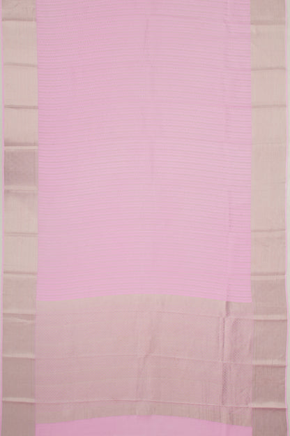 Binny Silk Brocade Baby Pink Saree