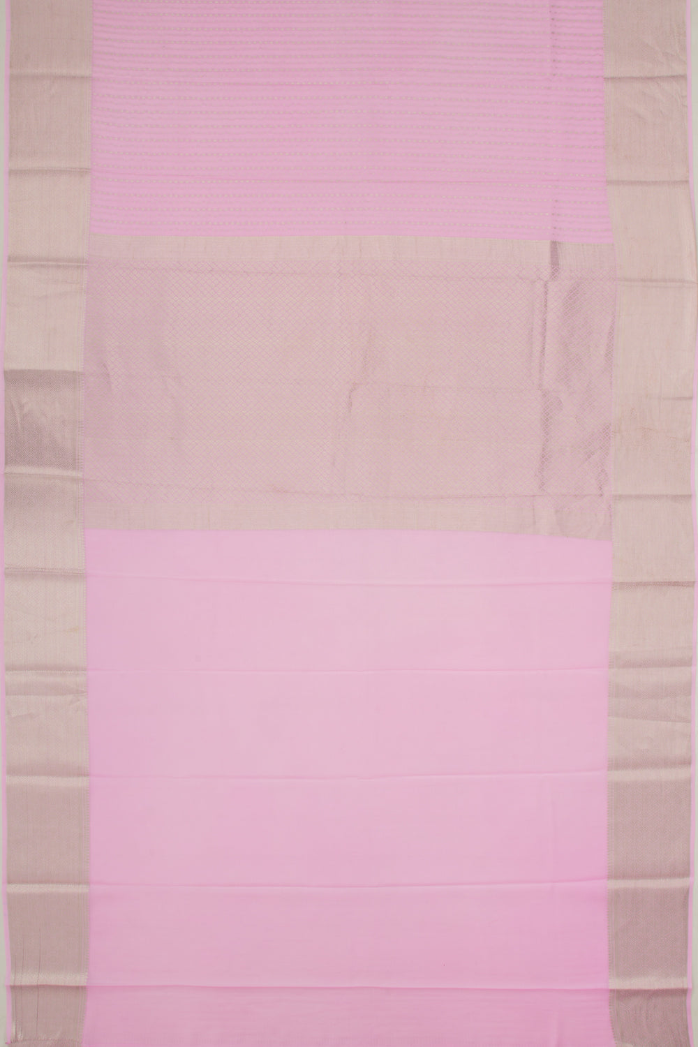 Binny Silk Brocade Baby Pink Saree