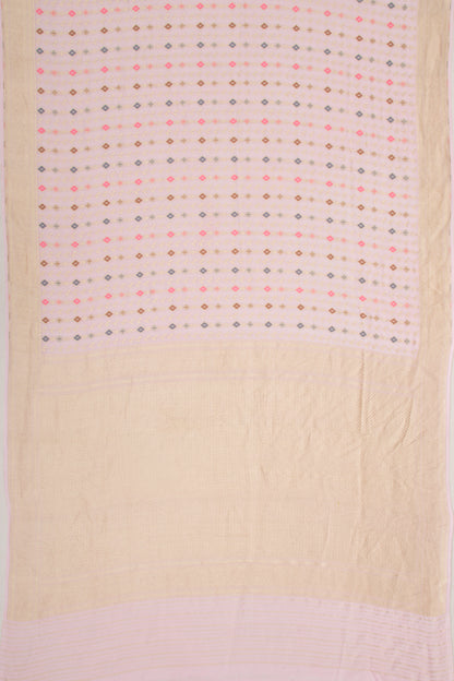 Banarasi Georgette Brocade Baby Pink Saree