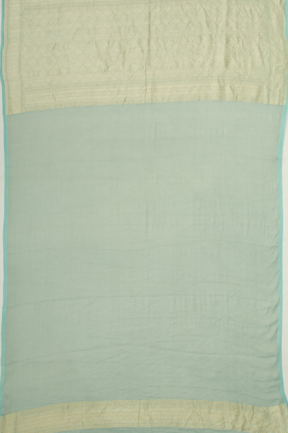 Banarasi Georgette Tissue Brocade Green Saree