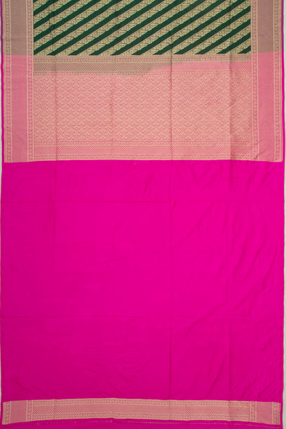 Banarasi Silk Leheriya Green Saree