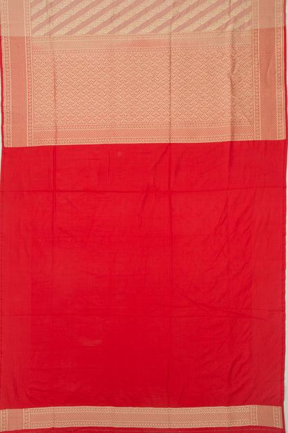 Banarasi Silk Leheriya Peach Saree