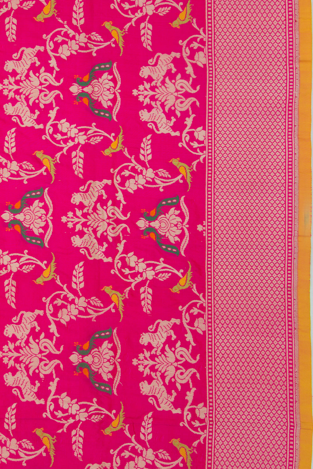 Banarasi Silk Jaal Pink Saree