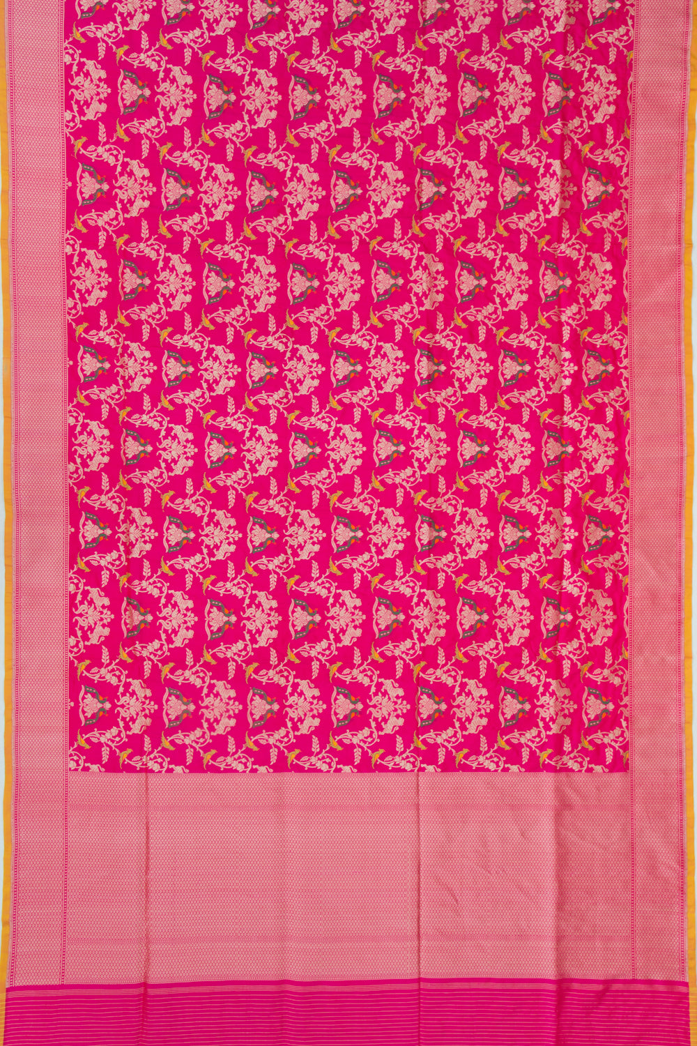 Banarasi Silk Jaal Pink Saree