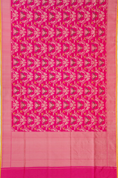 Banarasi Silk Jaal Pink Saree