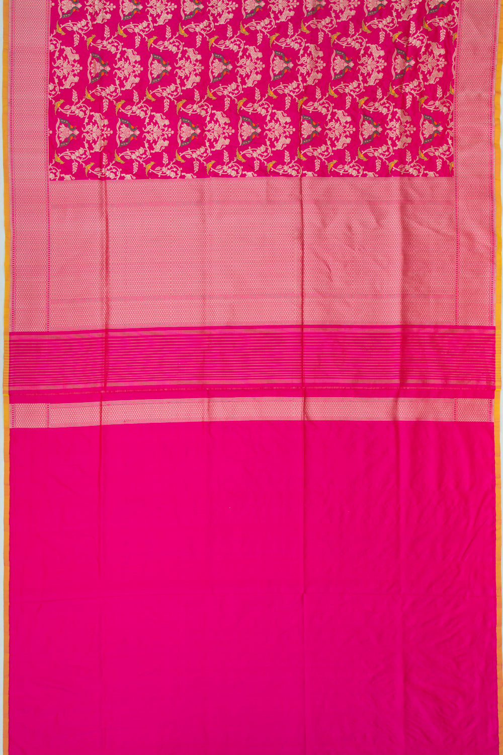 Banarasi Silk Jaal Pink Saree