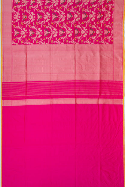 Banarasi Silk Jaal Pink Saree