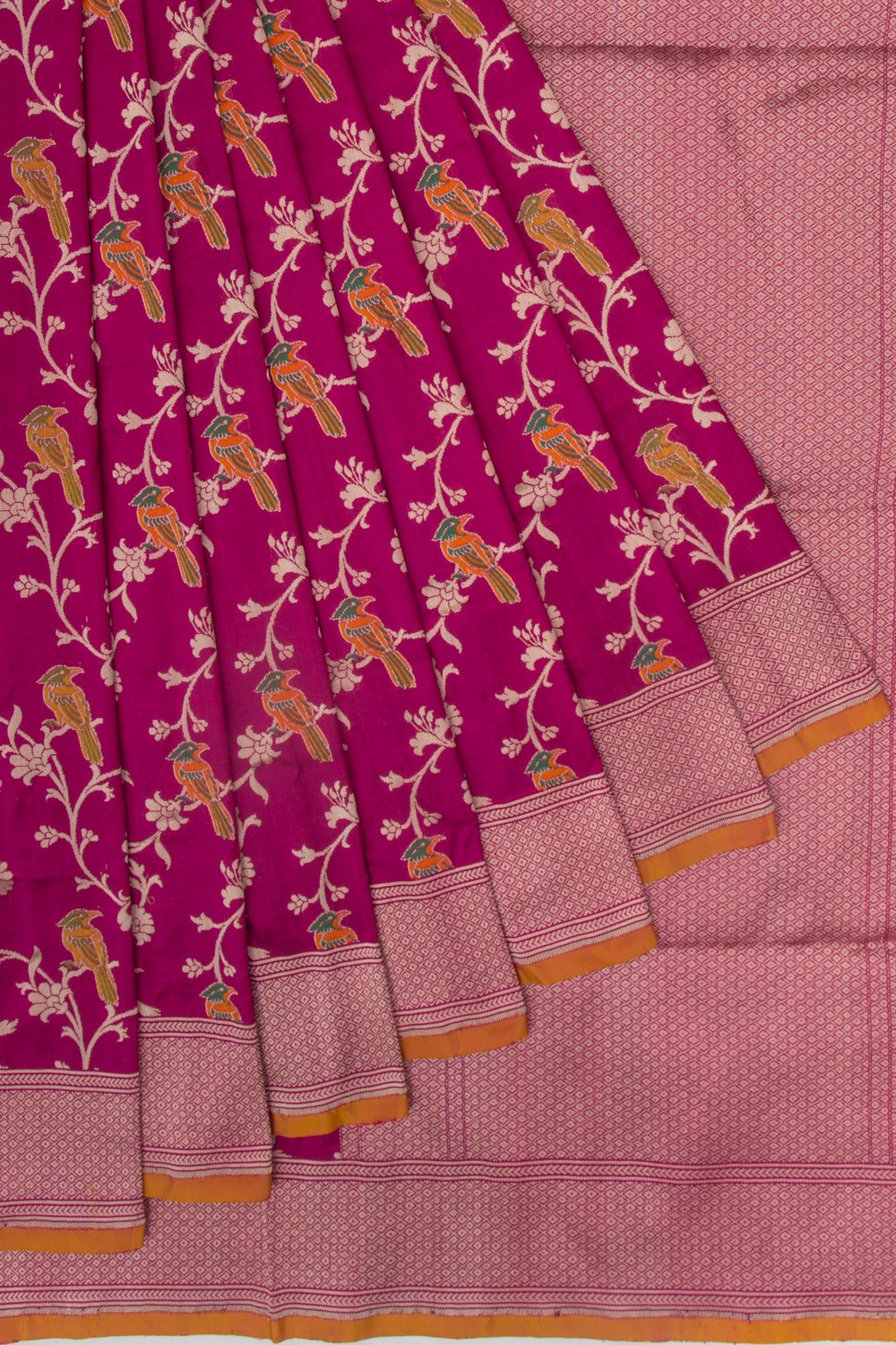 Banarasi Silk Jaal Purple Saree