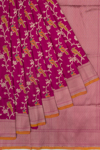 Banarasi Silk Jaal Purple Saree