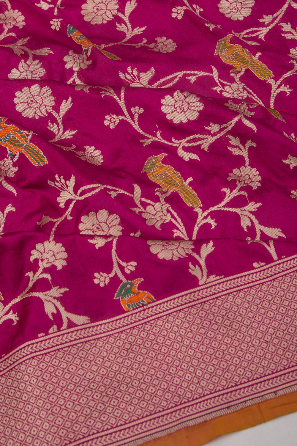 Banarasi Silk Jaal Purple Saree