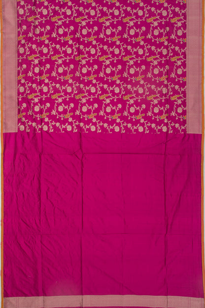 Banarasi Silk Jaal Purple Saree
