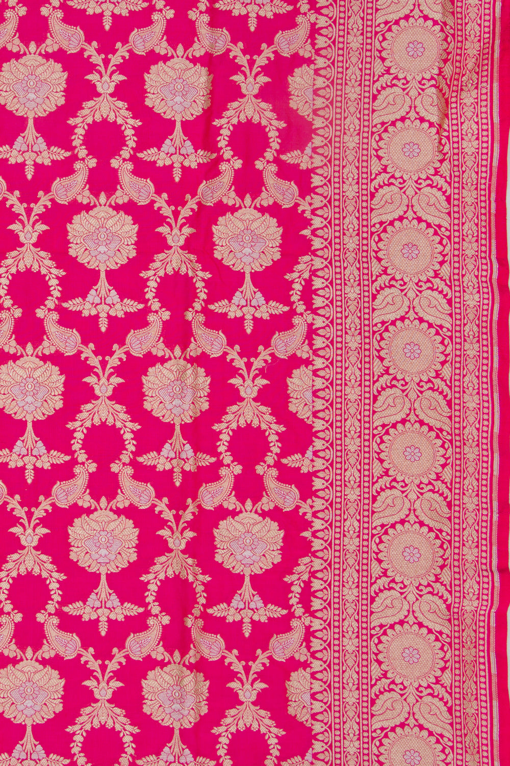 Banarasi Silk Jaal Pink Saree