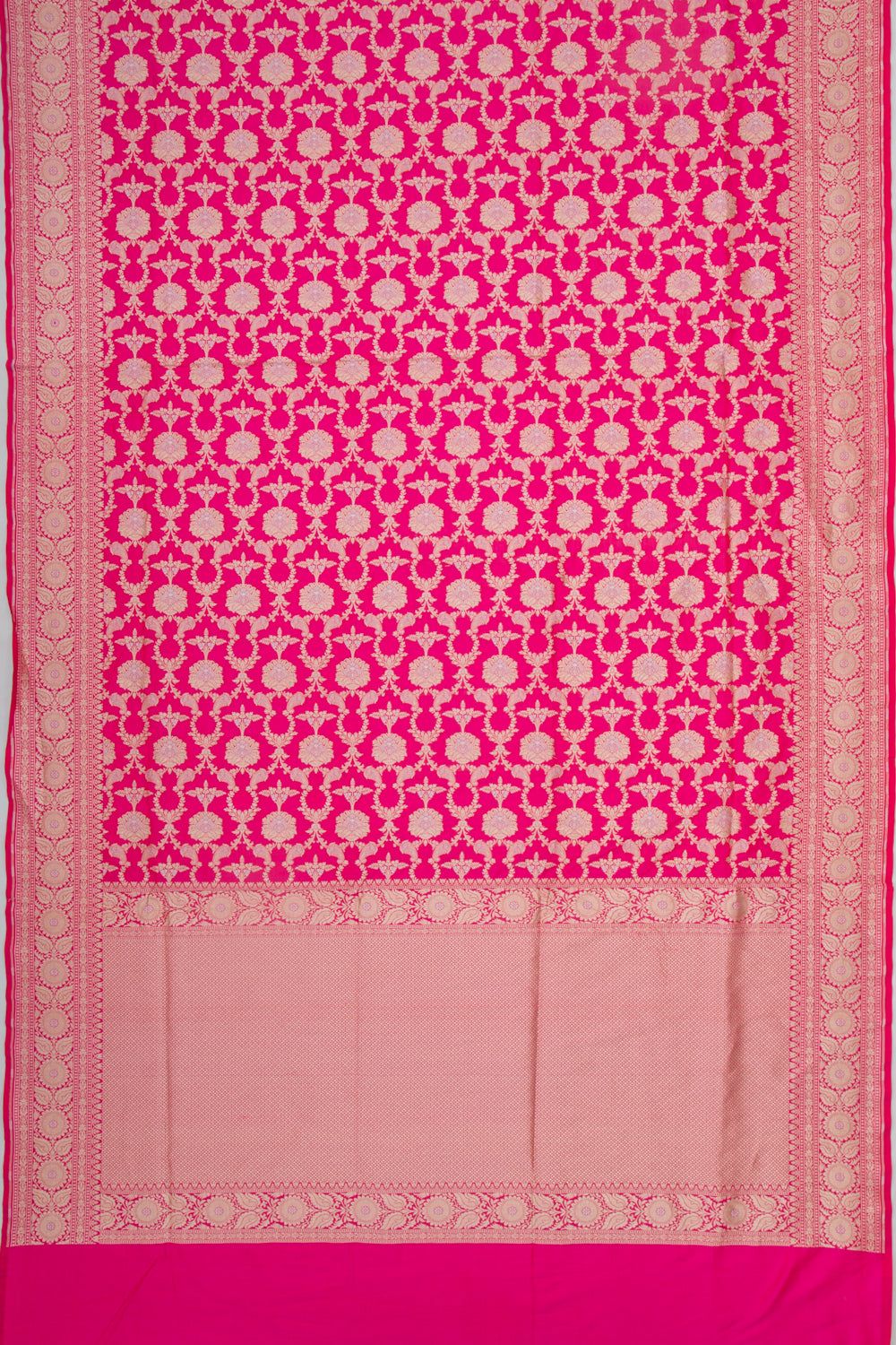 Banarasi Silk Jaal Pink Saree