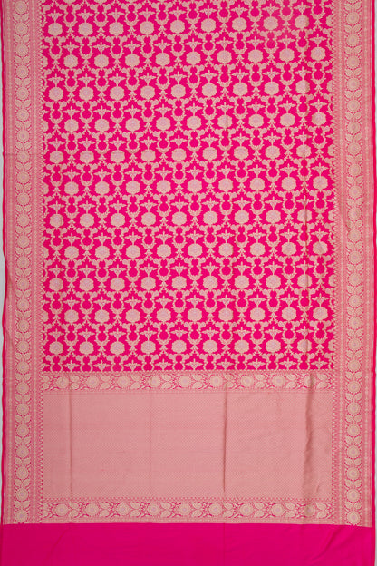 Banarasi Silk Jaal Pink Saree