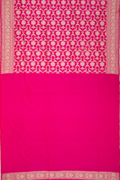 Banarasi Silk Jaal Pink Saree