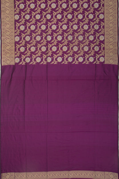 Banarasi Silk Jaal Purple Saree