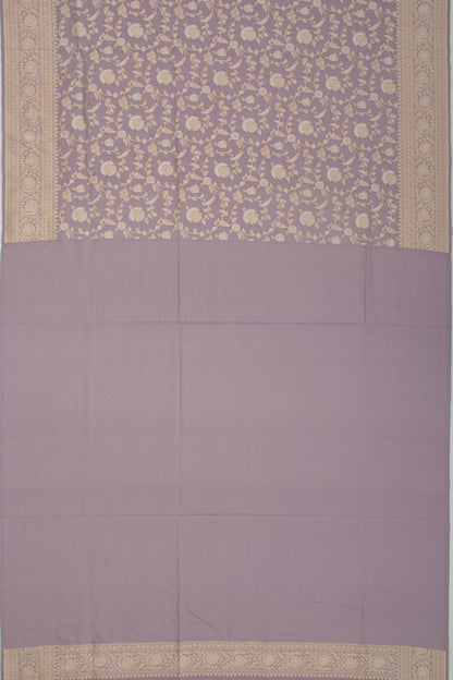 Banarasi Silk Jaal Lilac Saree