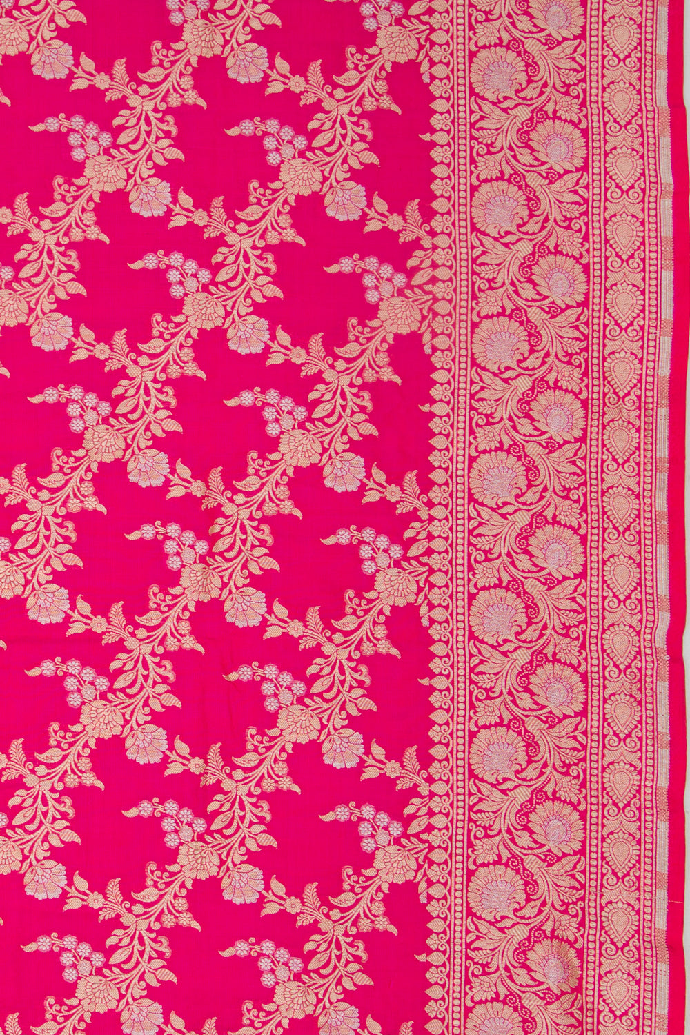 Banarasi Silk Jaal Pink Saree