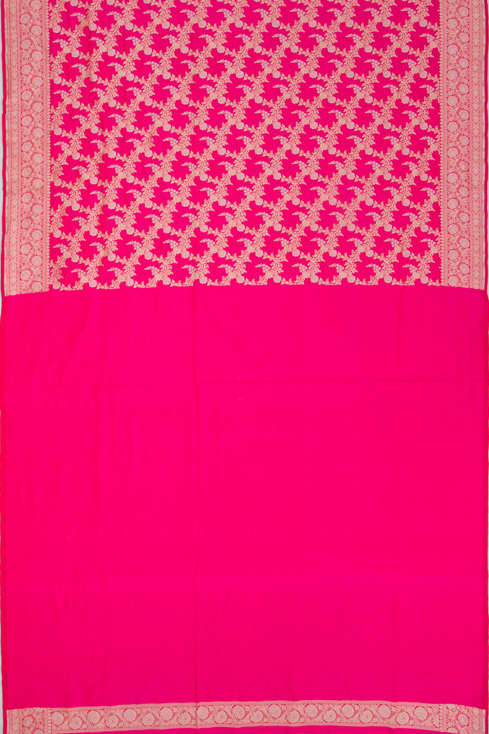 Banarasi Silk Jaal Pink Saree
