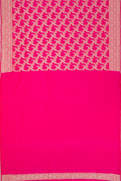 Banarasi Silk Jaal Pink Saree