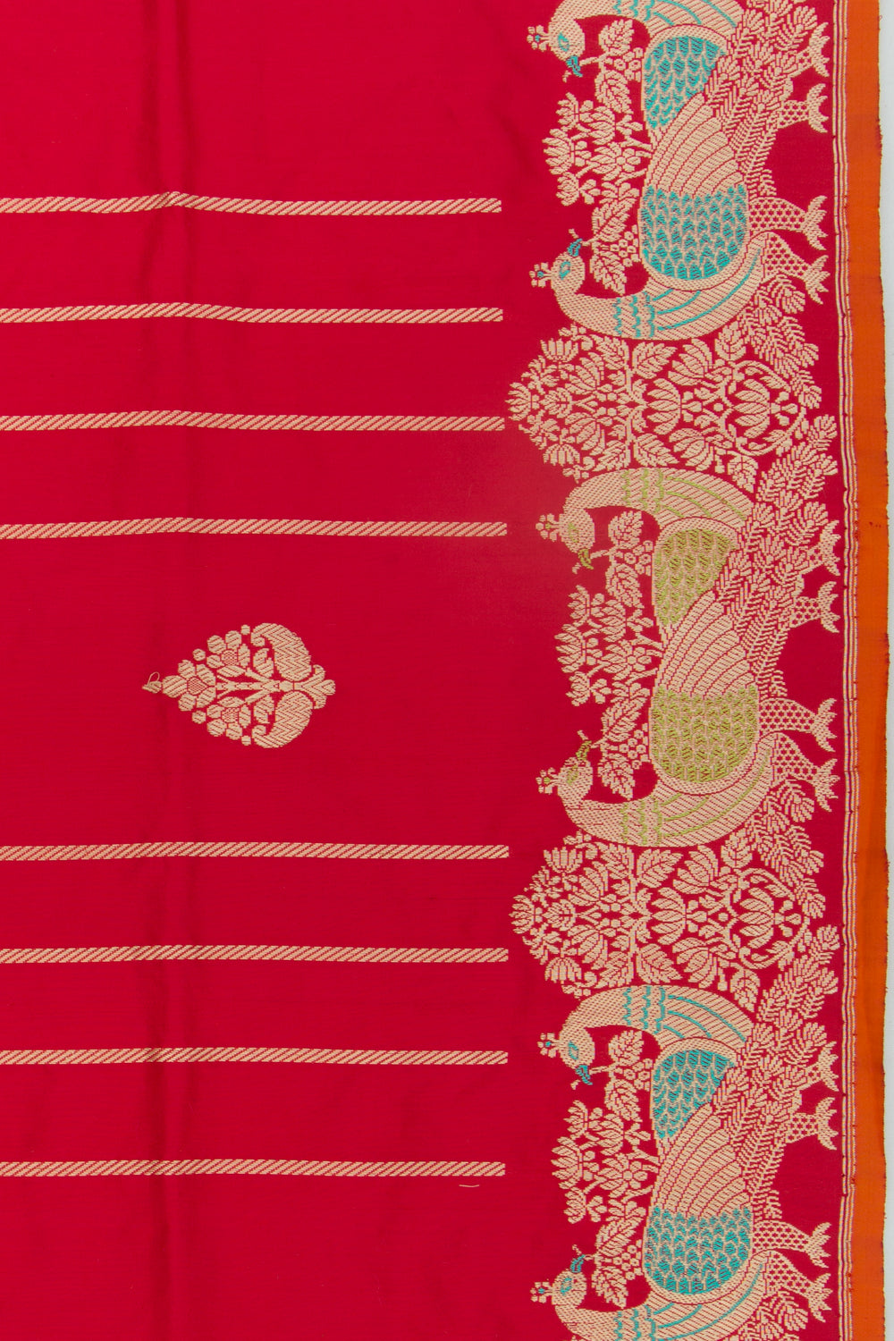 Banarasi Silk Butta Red Saree