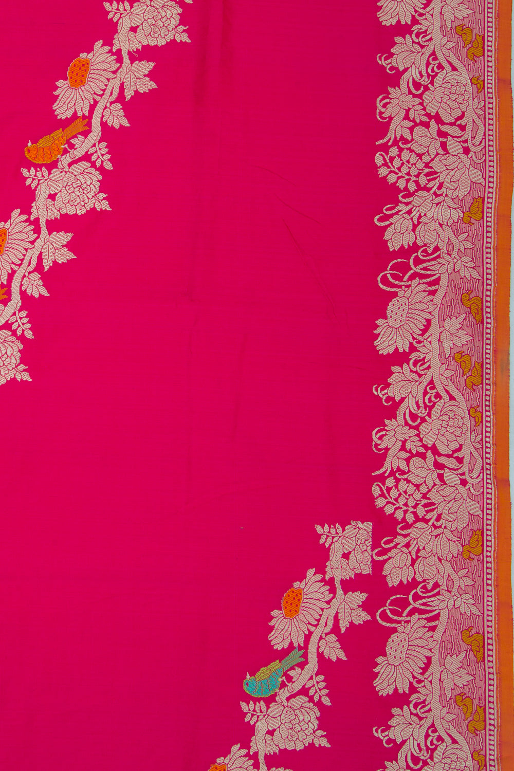 Banarasi Silk Kadwa Jaal Pink Saree