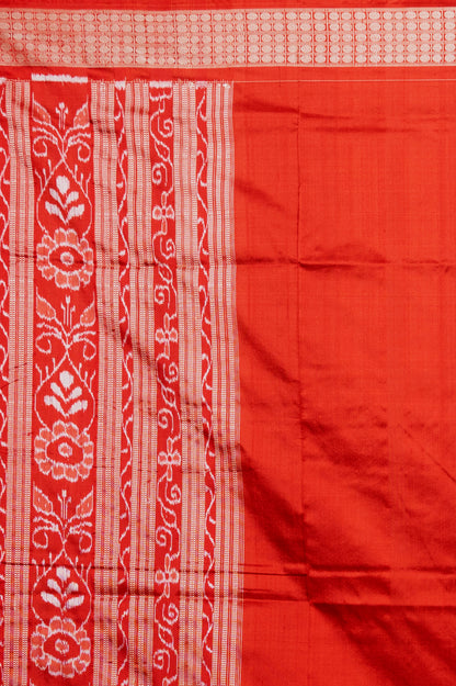 Sambalpuri Silk Ikat Grey Saree