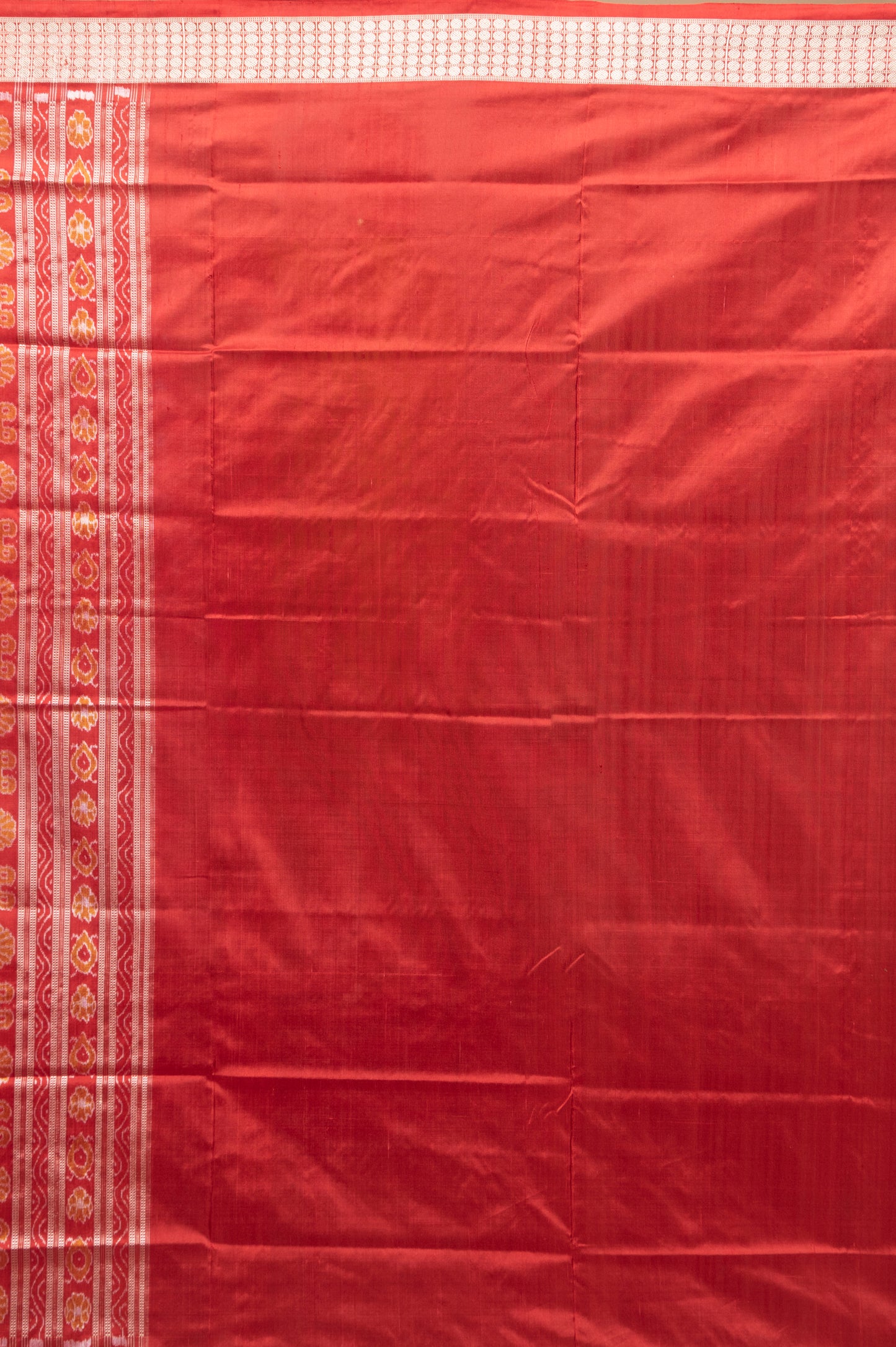 Sambalpuri Silk Ikat Brown Saree