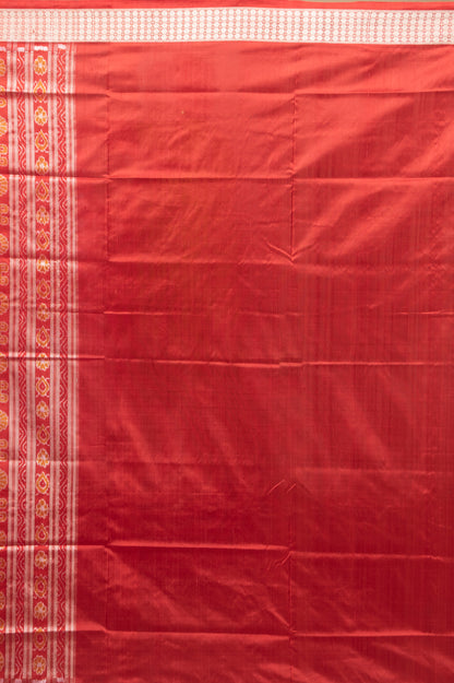 Sambalpuri Silk Ikat Brown Saree