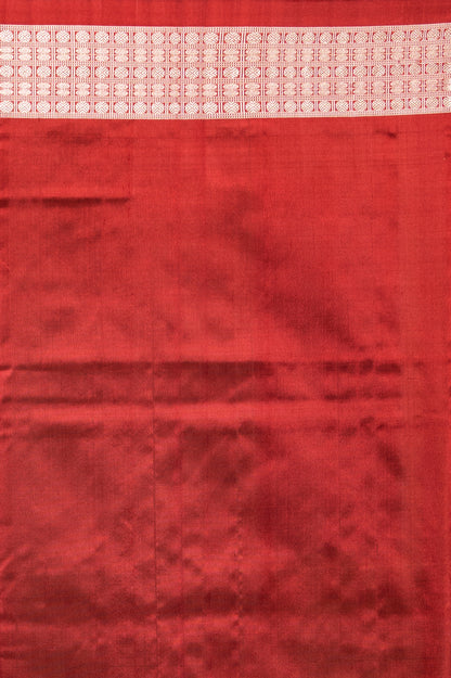 Sambalpuri Silk Ikat Orange Saree