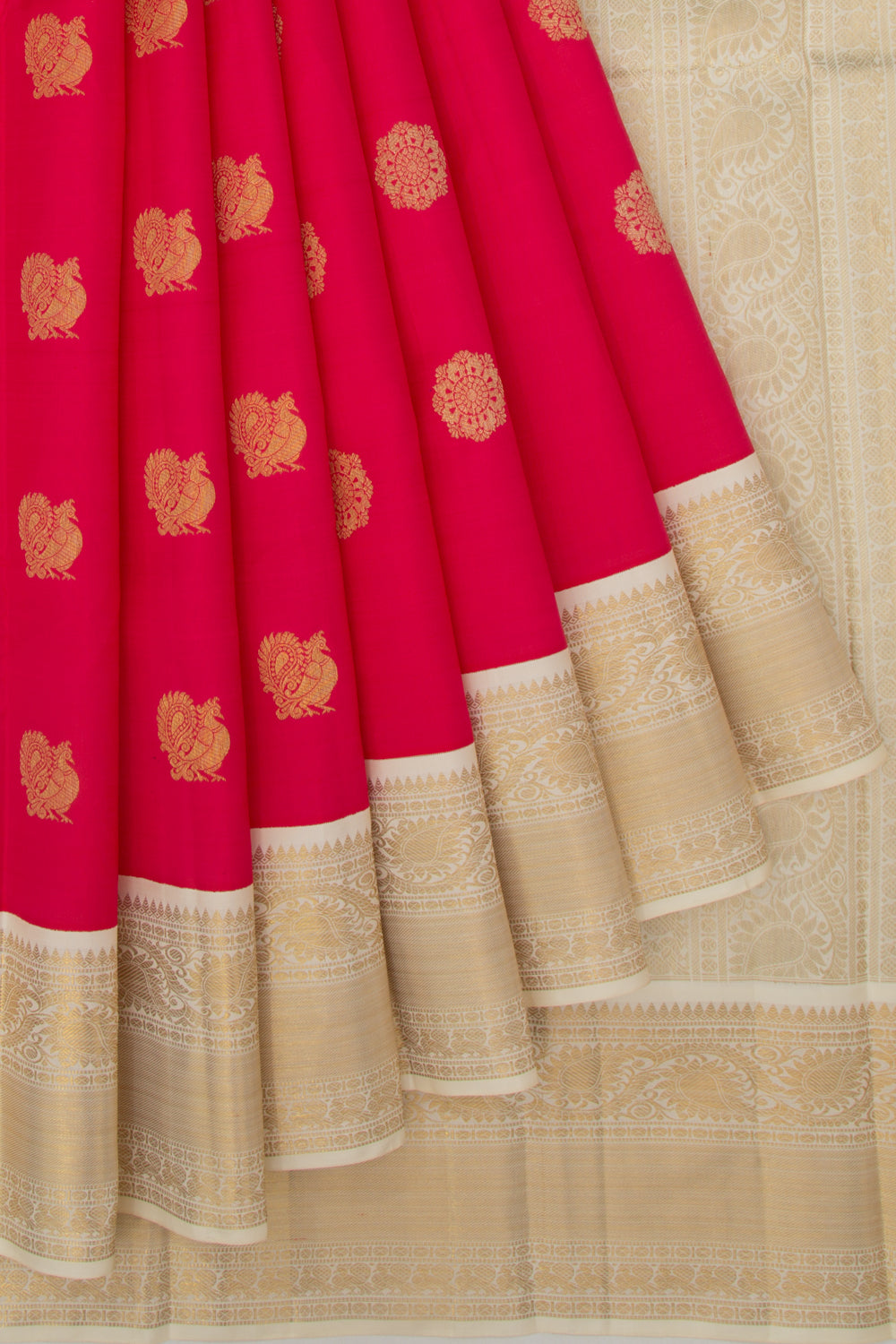 Kanchipuram Silk Butta Pink Saree