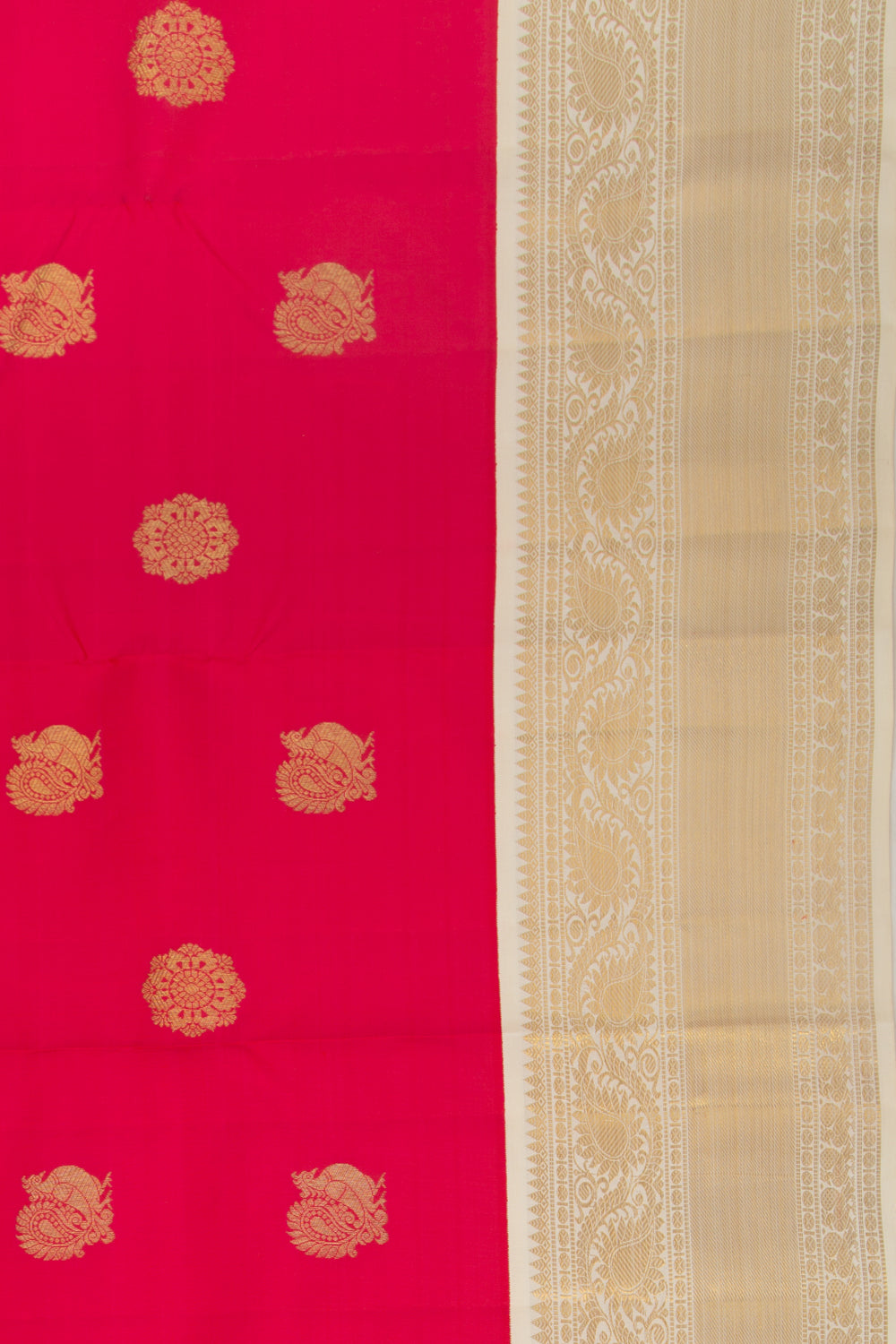 Kanchipuram Silk Butta Pink Saree