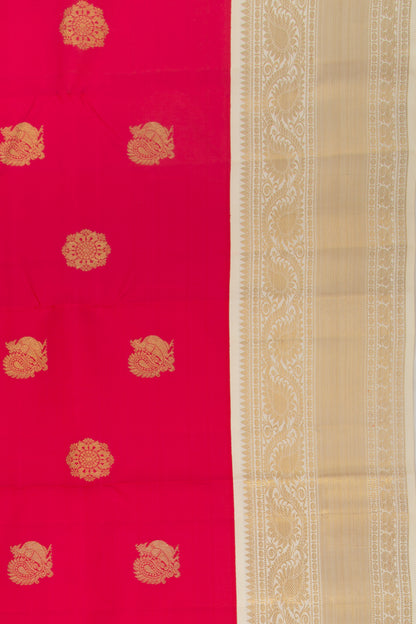 Kanchipuram Silk Butta Pink Saree