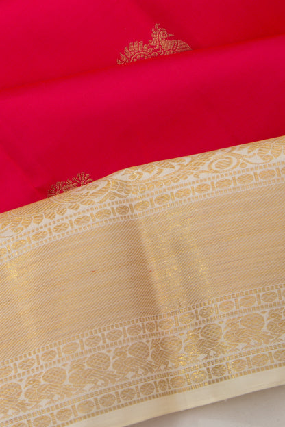 Kanchipuram Silk Butta Pink Saree