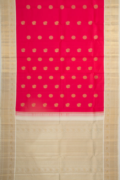 Kanchipuram Silk Butta Pink Saree