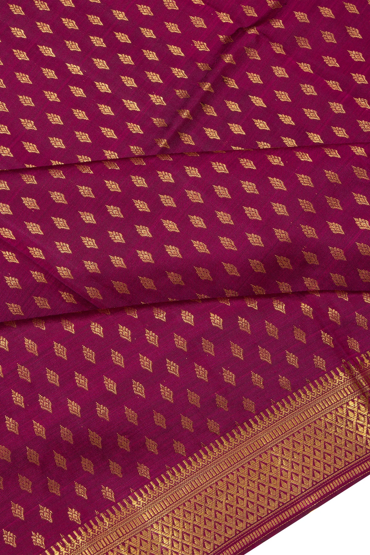 Kanchipuram Silk Brocade Purple Dupatta