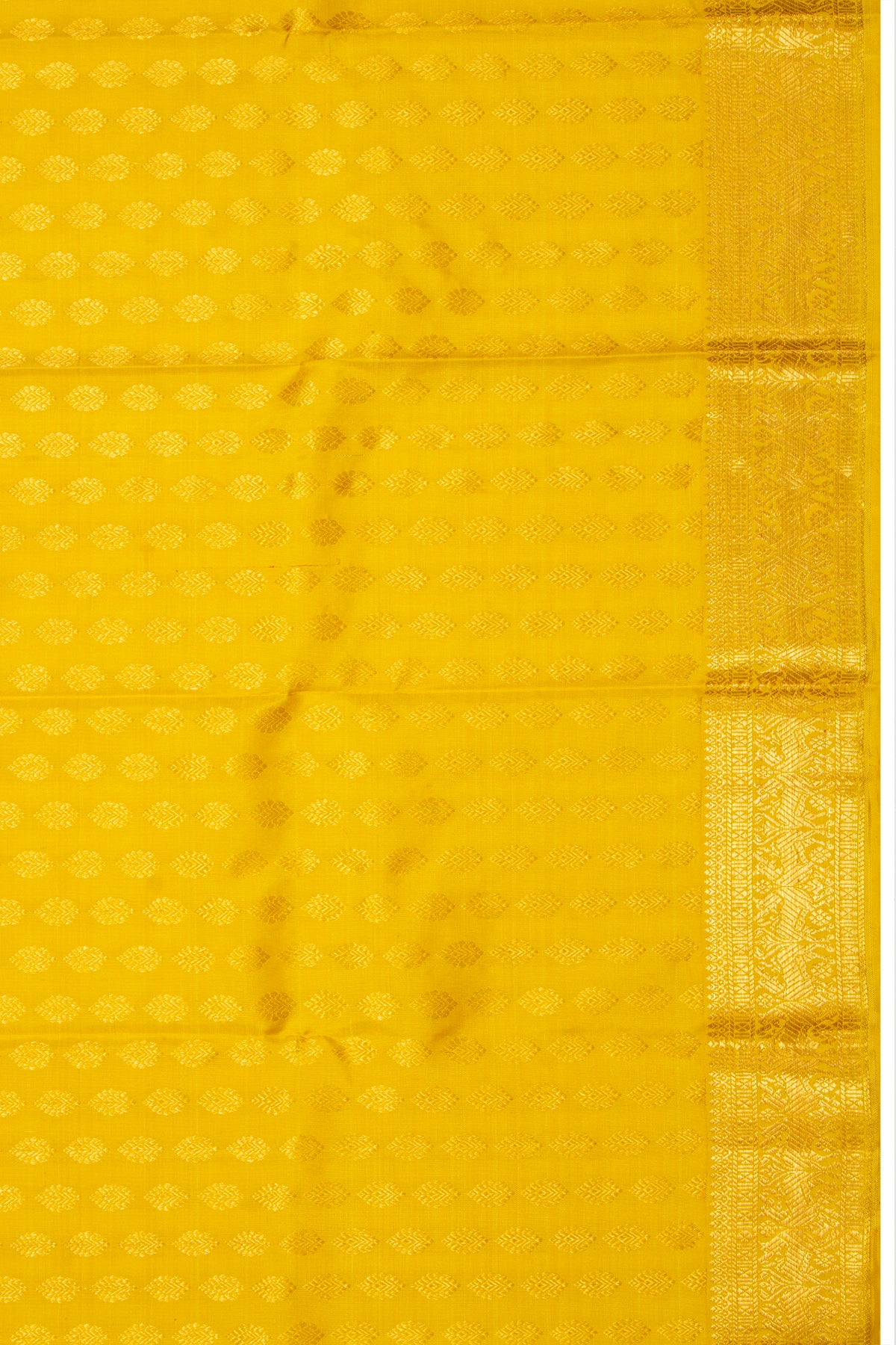 Kanchipuram Silk Brocade Yellow Dupatta