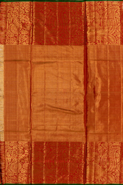 Kanchipuram Silk Tissue Brocade Sky Blue Saree