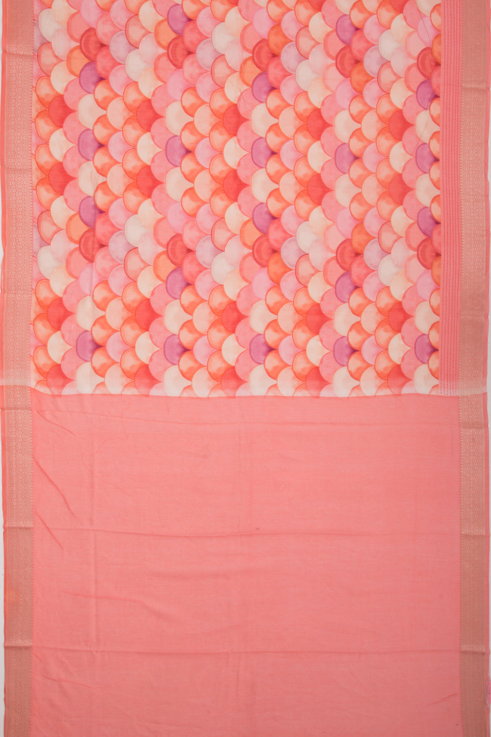 Chanderi Silk Printed Pink Saree