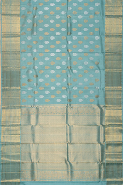 Kanchipuram Silk Butta Sky Blue Saree