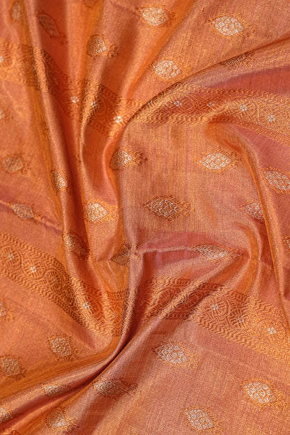 Kanchipuram Silk Tissue Butta Pink Saree