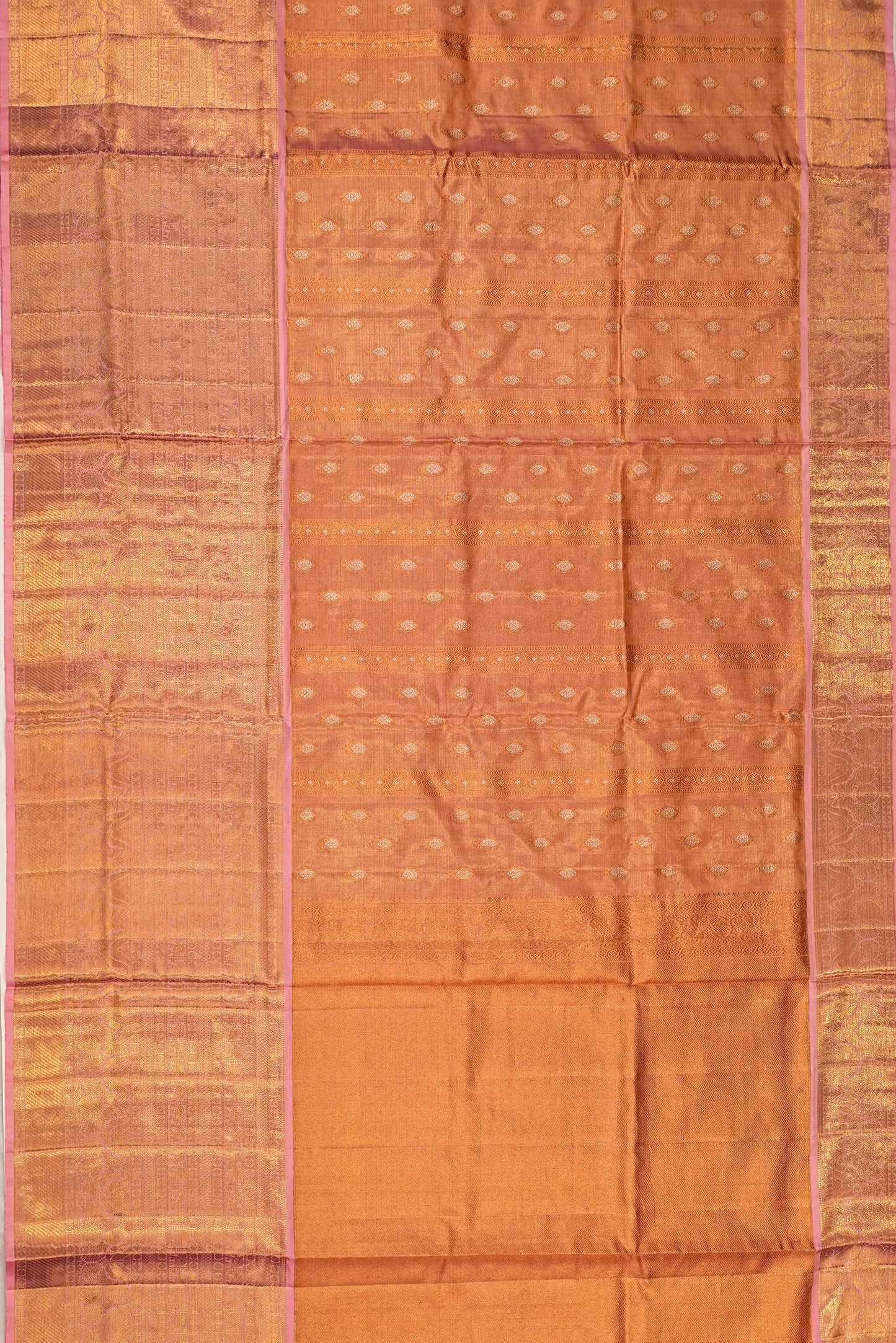 Kanchipuram Silk Tissue Butta Pink Saree