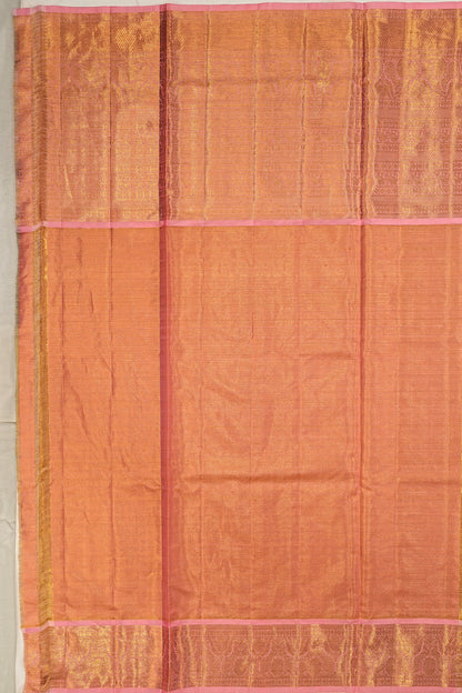 Kanchipuram Silk Tissue Butta Pink Saree