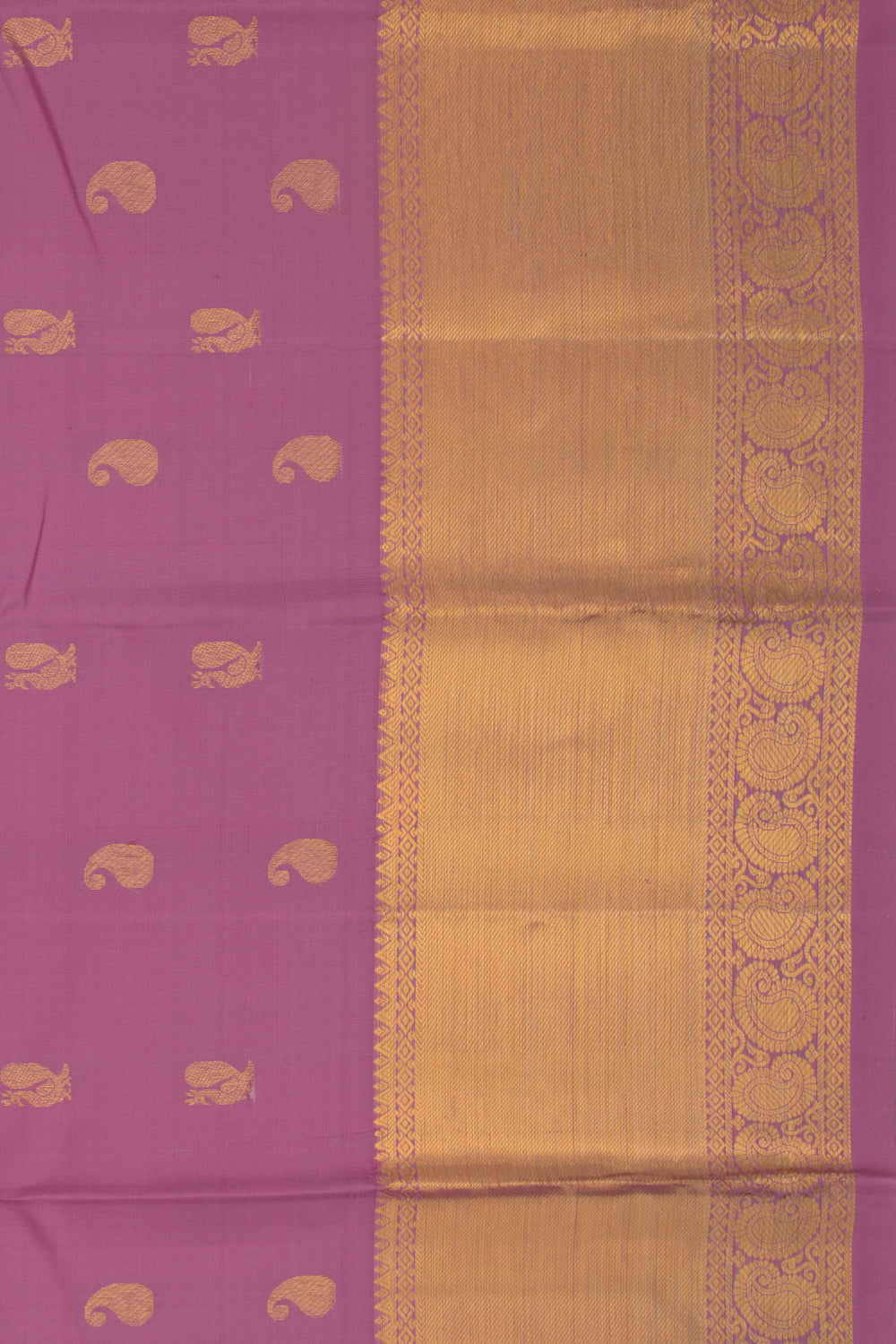 Kanchipuram Silk Butta Lavender Saree